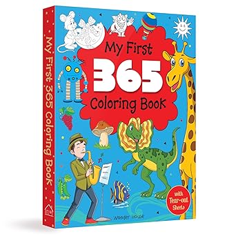 My First 365 Coloring Book: Jumbo Coloring Book For Kids (With Tear Out Sheets)
